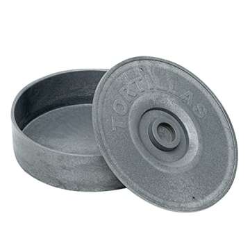 Restaurantware 8.5 x 2.3 Inch Tortilla Warmer 1 Microwavable Tortilla Holder - Lid Included Insulate...