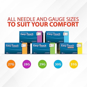 EasyTouch U-100 Insulin Syringes 30G 1cc for Diabetes