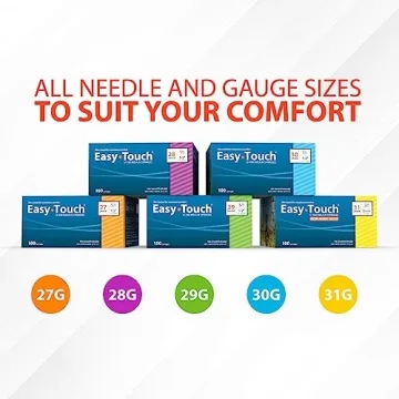 EasyTouch U-100 Insulin Syringes 30G 1cc for Diabetes