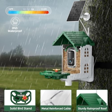 Bird Feeder with Camera for 2K HD Insights Outdoors