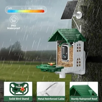 Bird Feeder with Camera for 2K HD Insights Outdoors