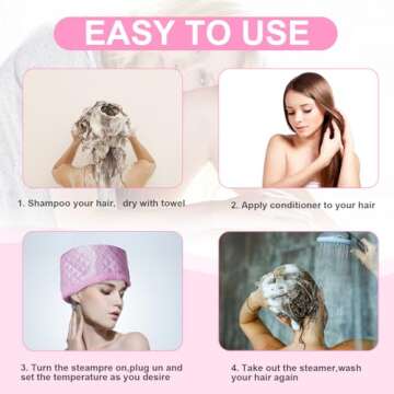 Alotlucky Hair Thermal Steamer Treatment SPA Cap - Nourishing Care Hat