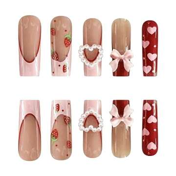 Valentines Day Press on Nails for an Adorable Look