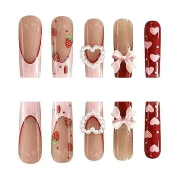Valentines Day Press on Nails for an Adorable Look