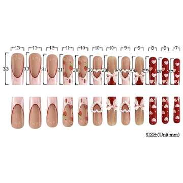 Valentines Day Press on Nails for an Adorable Look