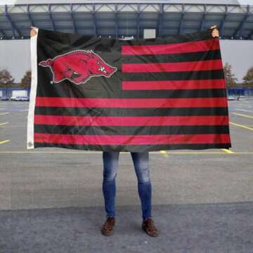 College Flags & Banners Co. Arkansas Razorbacks Stars and Stripes Nation Flag