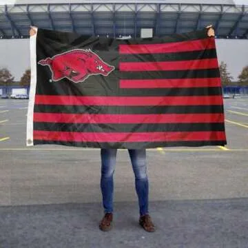 Arkansas Razorbacks Stars and Stripes Nation Flag 3x5