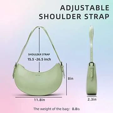 Keyli Women's Fashion Mini Purse Green Leather Stylish Handbag