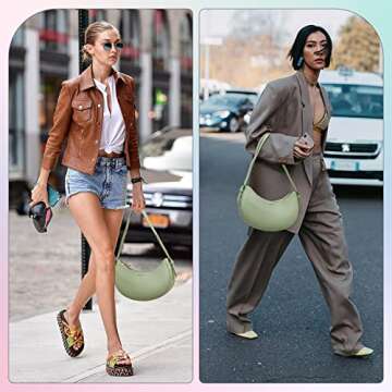 Keyli Women's Fashion Mini Purse Green Leather Stylish Handbag