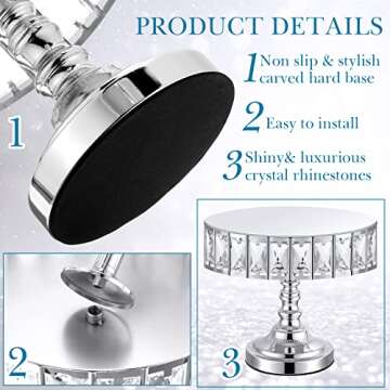 Lallisa 6 Pcs Cake Stand Set - Elegant Dessert Display