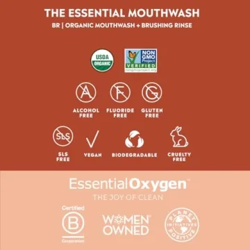 Organic Mouthwash for Whiter Teeth & Fresh Breath