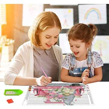 Gnome Truck Diamond Painting Kits,5D Diamond Painting Kits for Adults Kids DIY Diamond Art Kits Full...