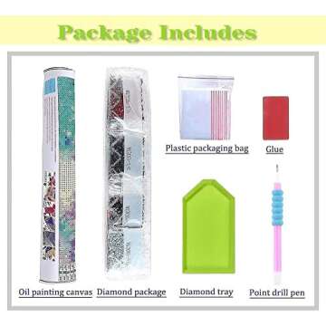 Gnome Truck Diamond Painting Kits,5D Diamond Painting Kits for Adults Kids DIY Diamond Art Kits Full Round Drill Diamond Dots Painting with Diamonds Gem Art and Crafts Flower Home Wall Decor 12X12inch