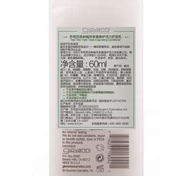 Giovanni Hair Care Products Conditioner Tea Tree Triple Treat, 2 Fluid Ounce