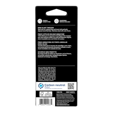 Tweezerman Mini Slant Tweezer for Precision Grooming