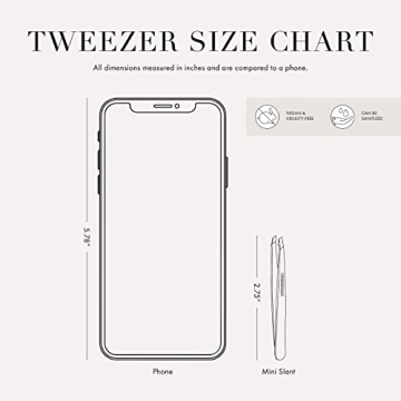 Tweezerman Mini Slant Tweezer for Precision Grooming