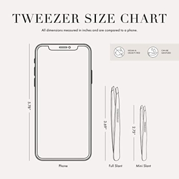 Tweezerman Mini Slant Tweezer for Precision Grooming