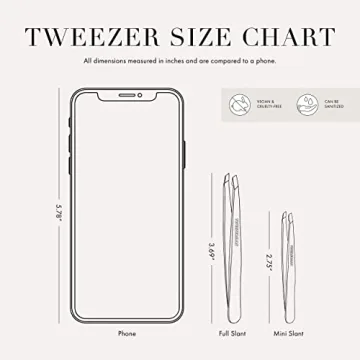 Tweezerman Mini Slant Tweezer for Precision Grooming