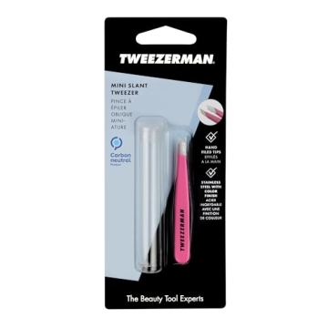Tweezerman Mini Slant Tweezer for Precision Grooming