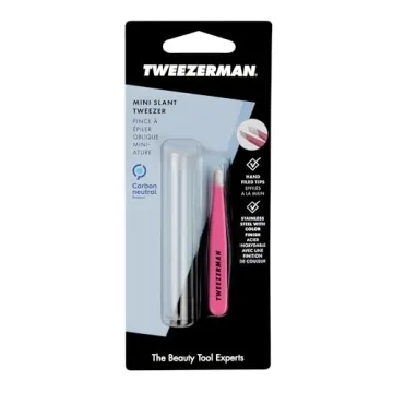 Tweezerman Mini Slant Tweezer for Precision Grooming