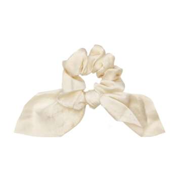 6 Pcs Silk Scrunchies and Hair Accessories - Hair Ties, Bands, Bows, Ropes, Elastics, Bracelets, Ponytail Holders in Scrunchie Style for Women and Girls (3.8"*4.0", Classic Color)