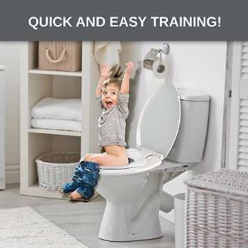 UMIEN™ Potty Training Toilet Seat with Toddler Seat - Elongated Easy Install