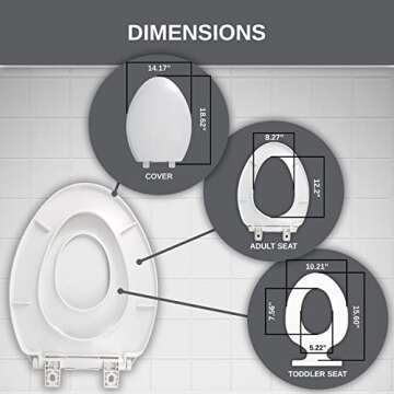 UMIEN Potty Training Toilet Seat - Easy Install & Safe Design