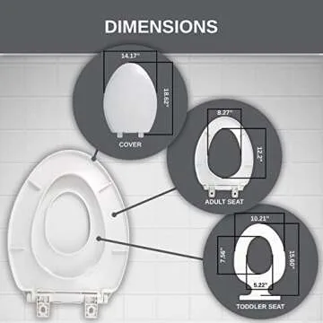 UMIEN Potty Training Toilet Seat - Easy Install & Safe Design