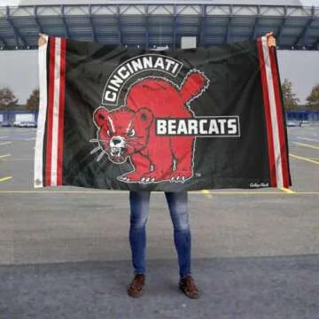 College Flags & Banners Co. Cincinnati Bearcats Vintage Retro Throwback 3x5 Banner Flag