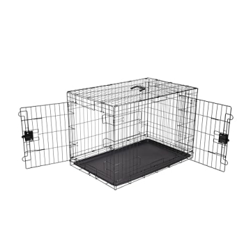 Amazon Basics Foldable Metal Wire Dog Crate - 36 Inches