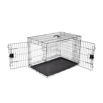 Amazon Basics Foldable Metal Wire Dog Crate - 36 Inches