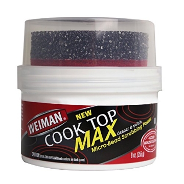 Weiman Cooktop Cleaner Max - Easily Remove Burned-On Food and Watermarks
