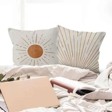 HIWX Boho Throw Pillow Covers - Cozy Decorative Pillows