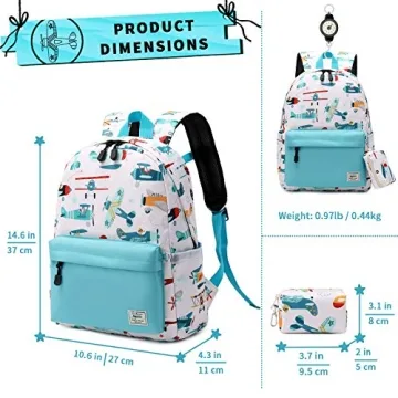Kids Backpack for School & Travel - Padded & Adjustable Strap