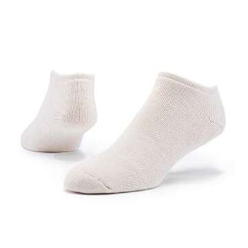 Maggie's Organics - Organic Cotton Footie Socks - Classic for Women & Men - 4 Pairs - Unisex - Casual & Comfortable - Soft - Long Lasting - Made In The USA