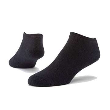 Maggie's Organics - Organic Cotton Footie Socks - Classic for Women & Men - 4 Pairs - Unisex - Casual & Comfortable - Soft - Long Lasting - Made In The USA