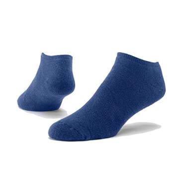 Maggie's Organics - Organic Cotton Footie Socks - Classic for Women & Men - 4 Pairs - Unisex - Casual & Comfortable - Soft - Long Lasting - Made In The USA