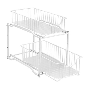 Stackable Under Sink Organizer with Sliding Drawers