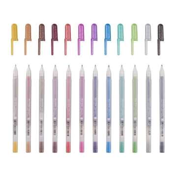 SAKURA Gelly Roll Metallic Shiny Gel Pens - Pack of 12
