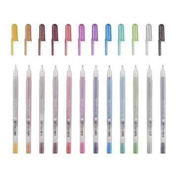 SAKURA Gelly Roll Metallic Pens - Vibrant 12 Pack