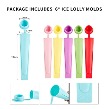 Silicone Popsicle Molds - Reusable Ice Pop Tubes for Everyone
