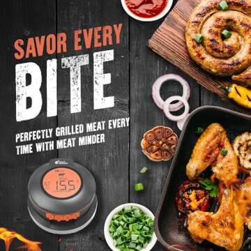 Meat Minder Pro Bluetooth Meat Thermometer for Grilling