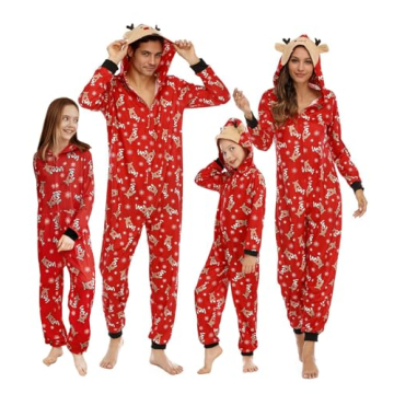 Adisputent Christmas Pajamas for Family Matching Cute Long Sleeve Couples Soft Holiday Sleepwear Fun...