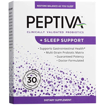 Peptiva Probiotic and Sleep Support - 26 Billion CFU for Restful Digestive Health.