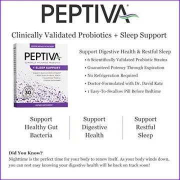 Peptiva Probiotic & Sleep Support - 26 Billion CFU Capsules