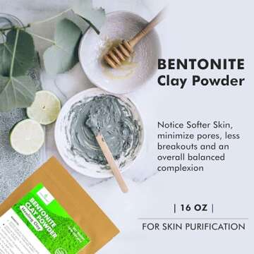 Pure Calcium Bentonite Clay for Skin Detox and Care