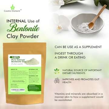 Pure Calcium Bentonite Clay for Skin Detox and Care