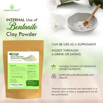 Pure Calcium Bentonite Clay for Skin Detox and Care