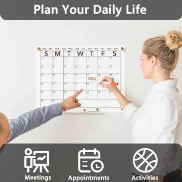 Acrylic Dry Erase Wall Calendar Planner 16x12