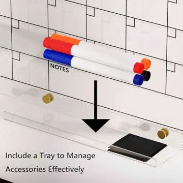 Acrylic Dry Erase Wall Calendar Planner 16x12